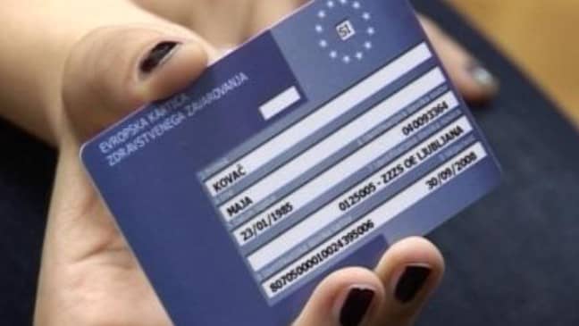 evropska kartica - zavarovanje